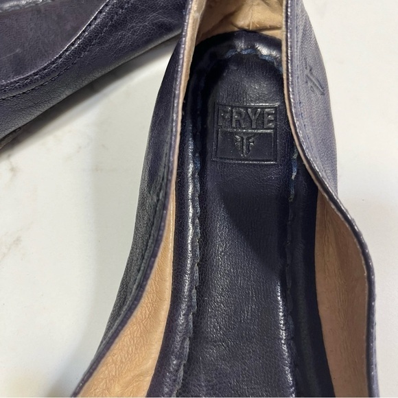 Frye Purple Leather Carson Cap Ballet Flats 6.5 - Picture 3 of 9